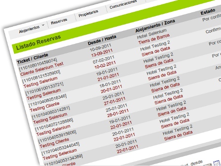 Central de reservas online ALO. Software para centrales de reservas.
