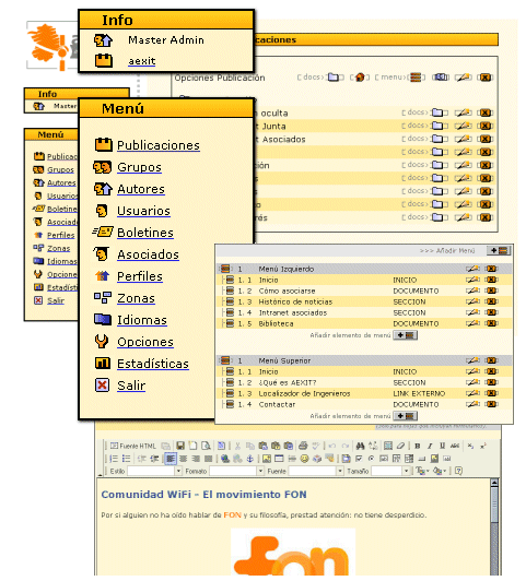 cubic publisher gestiona la web de la Asociación Extremeña de Ingenieros de Telecomunicación
